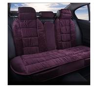 QINSHU Coprisedile Per Auto Cuscino Invernale Universale In Peluche Per Tappetino Protettivo Per Schienale Anteriore Posteriore Coprisedili(1 purple rear)
