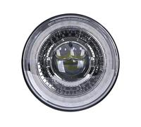 QINSHU luce Moto Assemblea Fari 7 Pollici DRL Hi/Low Led Faro Moto 7 "pollici H4 LED Per Softail Per Slim Per Fat Per Boy(Chrome 1pcs)