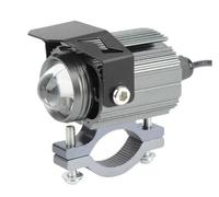 QINSHU luce Moto Assemblea Fari Moto A LED 32W Lampada Stroboscopica Forma Gufo Bianco Giallo 3000 Lm Quattro Modalità 9-85 V Per Fari Universali(1PC Black)