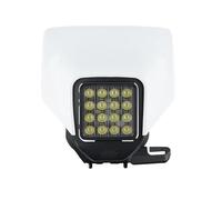 QINSHU luce Moto Assemblea Per FC TC FE TE MX Dirt Bike Moto Carenatura Faro LED(White DUAL 16)