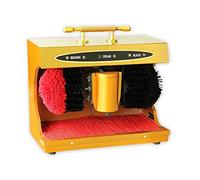 Qinshunxi Lucidascarpe Automatico a Induzione, Macchina Lucidascarpe Elettrica in Pelle a Induzione Automatica, Adatto per Lucidatore per Scarpe Elettrico Domestico o Pubblico Pulito (Oro)