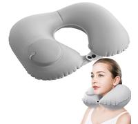 Qinsky Cuscino gonfiabile da viaggio, cuscino da viaggio gonfiabile per il collo, a forma di U, con pompa di gonfiaggio pressante, adatto per il riposo del sonno