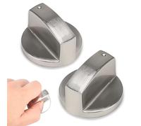 Qinsky Manopole Forni,Metallo Rotary Interruttore 2 Pezzi Universale Gas Stufa Controllo Manopole Sostituzione Accessori per Cucina Fornello a Gas Stufa Forno Piano Cottura In Lega di Ainco 8mm*4cm