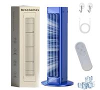 Qinux Breezamax, Breeze Max Air Cooler, Beat the Scorching Heat & Humidity Instantly, Small and Compact Quiet with 3 Speeds (blue,charging)