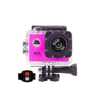 Qinux Pixgo 4k Action Camera, 4k Ultra Hd Underwater Sports Action Camera 30m Waterproof With Wrist Remote, remotely through, Underwater Helmet Camera For Underwater Shooting & Outdoor Sports (Pink)