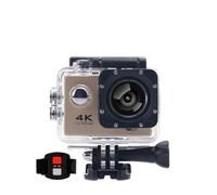 Qinux Pixgo 4k Action Camera, 4k Ultra Hd Underwater Sports Action Camera 30m Waterproof With Wrist Remote, remotely through, Underwater Helmet Camera For Underwater Shooting & Outdoor Sports (Brown)
