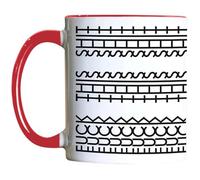Qinyuyang Funny Coffee Mugs F**k This Shit Hidden Message Swear Word Mug Sarcastic Tea Cup Adult Humour Mug Ceramic Office Humor Sarcastic Workplace Cup,Red