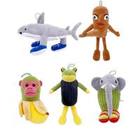 Qinyuyang Tralalero Tralala Shark Toy Plush, Italian Brainrot Tung Tung Tungs Sahur Stuffed Animal Soft Prank Pillow for Collection and Decoration