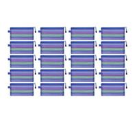 QINZITAO 20 sacchetti con cerniera in rete con cerniere trasparenti sacchetti da viaggio con cerniera sacchetti piccoli documenti forniture per ufficio