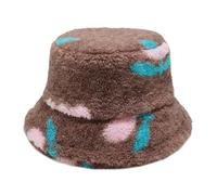 QINZITAO Cappello da pescatore in finto shearling, antivento, per attività all'aperto e protezione dal freddo