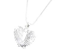 QINZITAO Collana con ciondolo a forma di ala angelica, realizzata per le donne che preferiscono un design unico ed elegante
