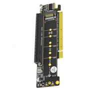 QINZITAO Due chiavi NVME M a PCIE4.0 16X PCIExpress M Key+PCIe4.0 X16 (segnali) Slot Riser schede madri PCIE