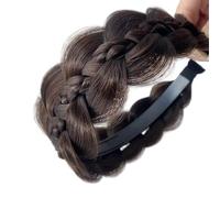 QINZITAO Elegante fascia per capelli a lisca di pesce per acconciature senza sforzo e comode parrucche in fibra sintetica fascia per capelli tutti abbinati