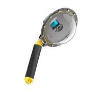 QINZITAO Impermeabile Dome Housing Per Action5/4/3 Fotocamere Con Galleggiante Maniglia Design Immersione Snorkeling Accessori