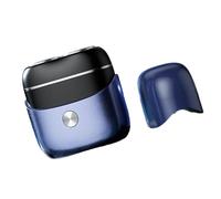 QINZITAO Rasoio elettrico a doppia testa in miniatura da uomo portatile per viaggi e toelettatura quotidiana Regolatore di barba ricaricabile USB