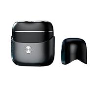 QINZITAO Rasoio elettrico a doppia testa in miniatura da uomo portatile per viaggi e toelettatura quotidiana Regolatore di barba ricaricabile USB