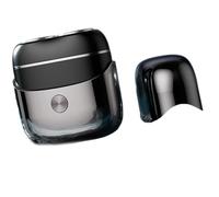 QINZITAO Rasoio elettrico a doppia testa in miniatura da uomo portatile per viaggi e toelettatura quotidiana Regolatore di barba ricaricabile USB