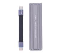 QINZITAO Solid Disk Enclosure Due Protocolli USB C 3.2 Gen2x2 20Gbps Veloce Velocità Adattatore Caso Per 2242/2280 Disk Box