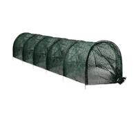 QIODAZOO Rete da giardino, a tunnel, pieghevole, rete per insetti da giardino, protezione per verdure, verde, per farfalle, uccelli (45 x 300 cm)