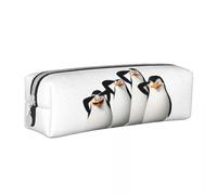QIOEURYU Astucci Posa Pinguini del Madagascar Borse per penne di grande capacità Scatola per penne per ragazzi ragazze scuola sacchetto per matite sacchetto cosmetico regali di festa
