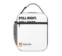 QIOEURYU Borsa per Pranzo per Donne Uomini Unisex Ancora giusto ancora povero un pranzo al sacco per Campeggio,Picnic,Scuola,Ufficio