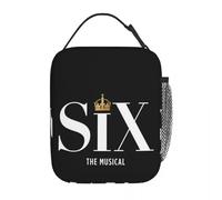 QIOEURYU Borsa per Pranzo Six The Musical Isolato per Bambini Scuola Refrigeratore Termico Scatola Alimentare Contenitore Portatile Lunch Box per Campeggio,Picnic,Scuola,Ufficio