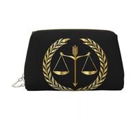 QIOEURYU Borse da viaggio Bilancia d'oro Diritto Avvocato Legale Festa Legale Donne Borsa Cosmetica Organizzatore Trucco Sacchetto Stoccaggio Articoli da Toilette Regali per vacanze all'aperto