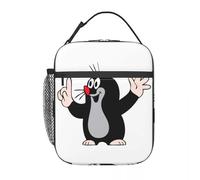 QIOEURYU Borse da viaggio Little Maulwurf Mole che punta Sacchi pranzo termicamente isolati Donne cartone animato Krtek Portatile portatile per la conservazione Gift gift