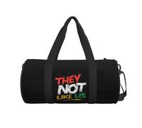 QIOEURYU Borse da viaggio Non Loro Come Noi Stampa Di Testo Fitness Cilindro Borsa A Tracolla Donna Grande Tote Borsa Da Viaggio Palestra Per Tempo Libero All'aperto