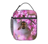 QIOEURYU Borse per bambini Ragazzi e ragazze Sacchetto di scuola Busy Little Bumble Bee One Lunchbag Regali per le vacanze all'aperto per tempo libero