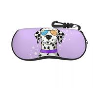 QIOEURYU Custodia per occhiali Bull Terrier inglese Dog Shell Custodie per occhiali protettive da sole di moda Sacca per animali per animali e scocca per conservazione compatta e portatile