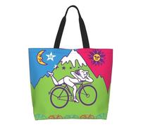 QIOEURYU Tote Borse a Spalla Tela LSD Biciclette Giorno Shopping Borse Da Donna Durevole Grande Capacità Drogheria Acido Blotter Partito Shopper Borse Loisirs Confort Regali di vacanza