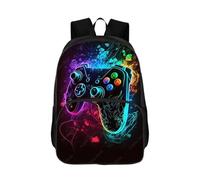 QIOEURYU Zaini Controller di gioco leggero Doppio strato Addensato Borsa da scuola 40 cm / 15,7 pollici Uomini Donna Computer Tempo libero Regali per le vacanze all'aperto