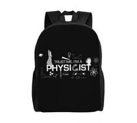 QIOEURYU Zaino Fidati di me Sono un fisico per ragazzi ragazze scienze fisica college scuola viaggio uomo donna viaggio adatta a laptop da 15 pollici per tempo libero regali per le vacanze all'aperto
