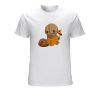 QIONG YANG Trick r Treat Funny Cute Sam Halloween Costume T-Shirt Funny Tee Gift T-Shirt WhiteL