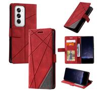 QiongniAN Compatibile con Realme C71 4G Custodia Cover,Compatibile con Realme C71 4G Custodia Flip in pelle PU Cover Red