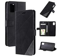 QiongniAN Cover per Samsung Galaxy A32 4G,Custodia in Pelle Custodia per Samsung SM-A325F/DS Galaxy A32 4G 2021 / SM-A325M/DS SM-A325F SM-A325M Custodia Cover Case Black