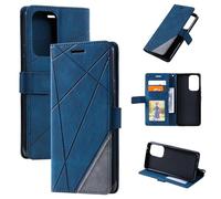 QiongniAN Cover per Samsung Galaxy A33 5G,Custodia in Pelle Custodia per Samsung SM-A336B/DSN Galaxy A33 5G / SM-A336E/DS SM-A336E/DSN SM-A336M/DSN SM-A3360 Custodia Cover Case Blue