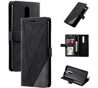 QiongniAN Custodia per Oppo F11 PRO,Custodia in Pelle Custodia per Oppo F11 PRO CPH1969 Custodia Cover Case Black