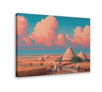 QIOTBVV Poster su tela Golden Wheat Harvest, decorazione per camera da letto, ufficio, stanza, regalo, 50 x 75 cm