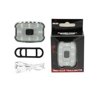 Qipeika 2PC-bicicletta ad alta luminosità ricarica rosso e bianco luce variabile clip-on casco spia 075 fanale posteriore/luce variabile rossa e bianca