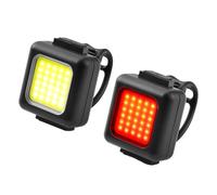 Qipeika 2pc-Bicycle Outdoor Equitazione Torcia Mini Mountain Bike Multifunzionale abbaglianti - 3028 Set (Imballaggio)