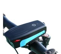 Qipeika 2pc-Cycling Accessori Touch Horn Light Campana Elettrica Bicicletta Alta Lumen Faro - Blu