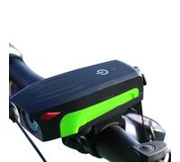 Qipeika 2pc-Cycling Accessori Touch Horn Light Campana Elettrica Bicicletta Alta Lumen Luce Anteriore - Verde