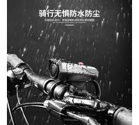 Qipeika 2pc-mountain bike elettronico clacson luce ciclismo bicicletta campana elettronica - rosso - con piccola luce