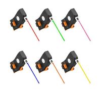 Qipeika 2PC - Outdoor Ciclismo Creativo Flusso Freno Avviso Fanali Posteriori - Arancione