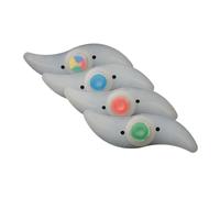Qipeika Bicicletta da ciclismo all'aperto colorato vento e ruota antincendio silicone salice foglia lampada filo di acciaio - colore lampada filo di acciaio - installazione scheda