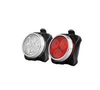 Qipeika Ciclismo all'aperto USB ricaricabile ad alta luminosità impermeabile creativa spia di sicurezza - COB luce rossa e blu/scatola di carta
