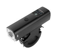 Qipeika Ciclismo esterno intelligente corno di rilevamento della luce con display elettrico forte luce -1500mAh/senza corno
