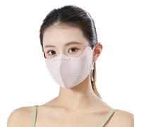 Qipeika Ciclismo Ice Silk crema solare senza cuciture, occhio di protezione - MiDai polvere